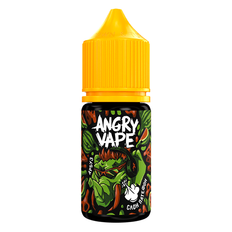 Фото и внешний вид — Angry Vape SALT 30ml - Слон Патефон (Арбуз) S