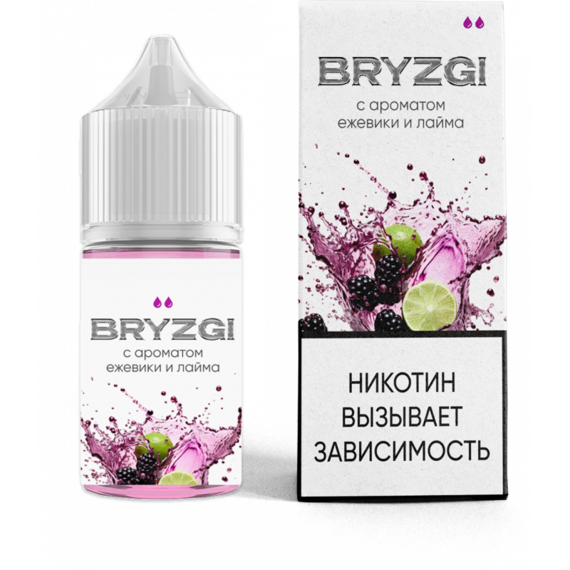 Фото и внешний вид — BRYZGI 30ml - Ежевика Лайм Лёд S