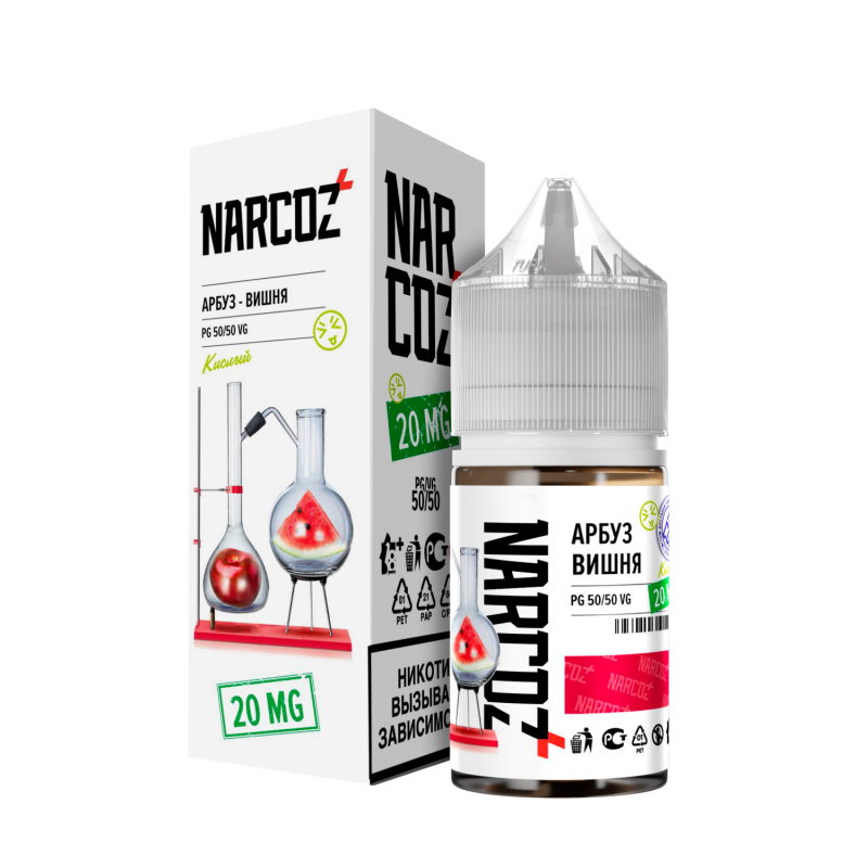 Фото и внешний вид — NARCOZ 30ml - Арбуз Вишня (Кислый) S