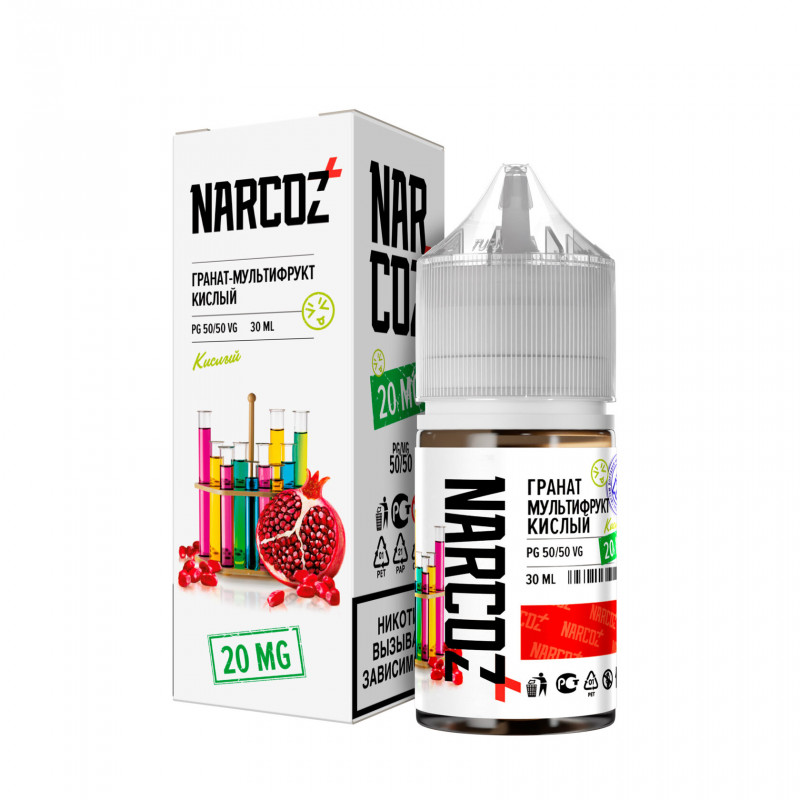 Фото и внешний вид — NARCOZ 30ml - Гранат Мультифрукт (Кислый) S