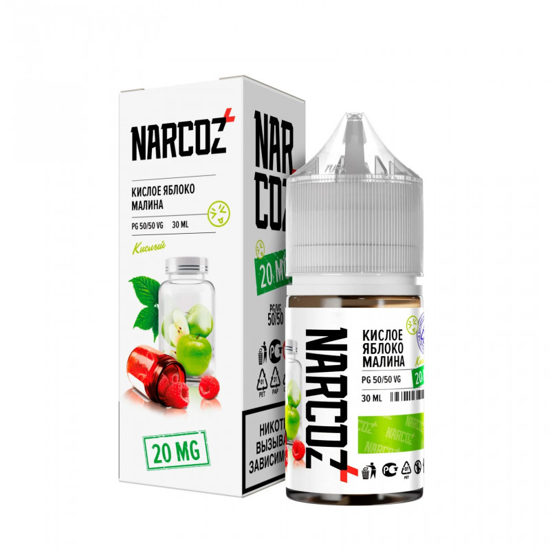 Фото и внешний вид — NARCOZ 30ml - Яблоко Малина (Кислый) N
