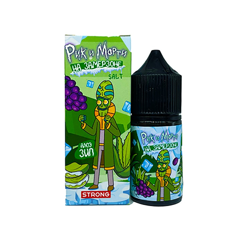 Фото и внешний вид — RICK and MORTY На Замерзоне SALT 30ml - Алое Виноград N