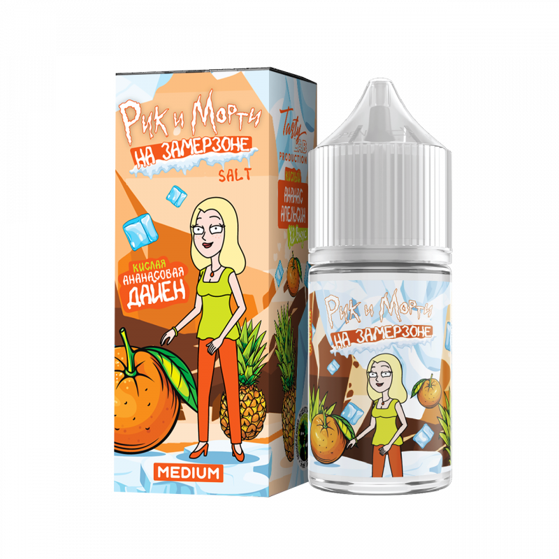 Фото и внешний вид — RICK and MORTY На Замерзоне SALT 30ml - Ананас Апельсин N