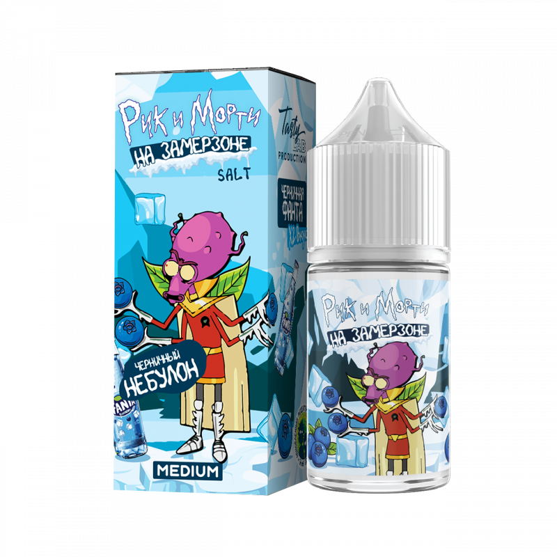 Фото и внешний вид — RICK and MORTY На Замерзоне SALT 30ml - Черничная Фанта N