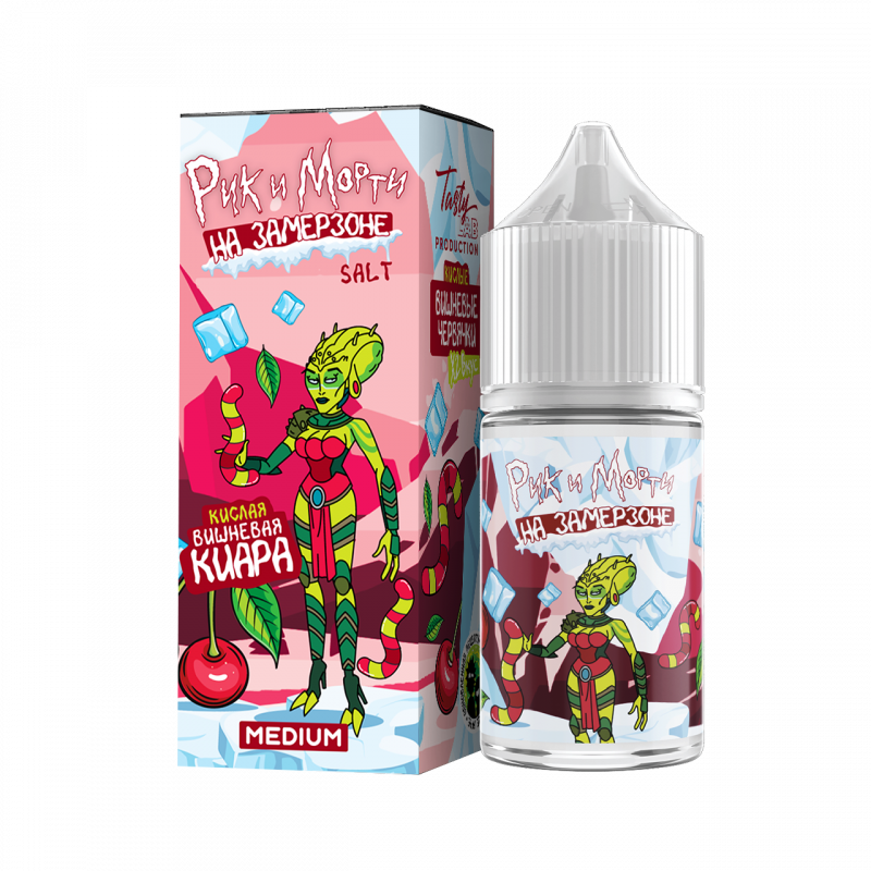 Фото и внешний вид — RICK and MORTY На Замерзоне SALT 30ml - Кислые Вишнёвые Червячки N