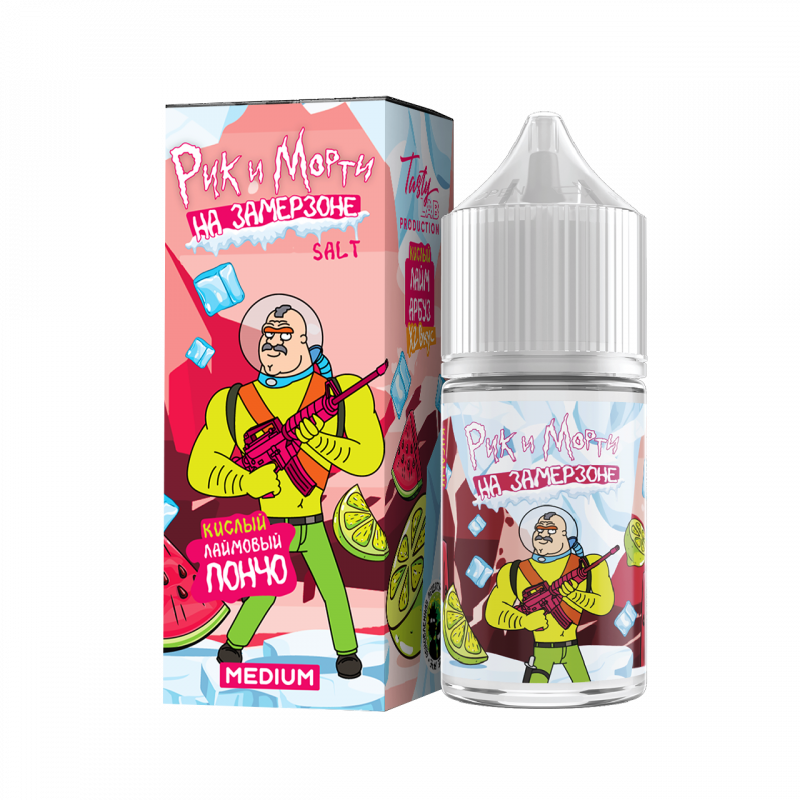 Фото и внешний вид — RICK and MORTY На Замерзоне SALT 30ml - Кислый Арбуз Лайм N