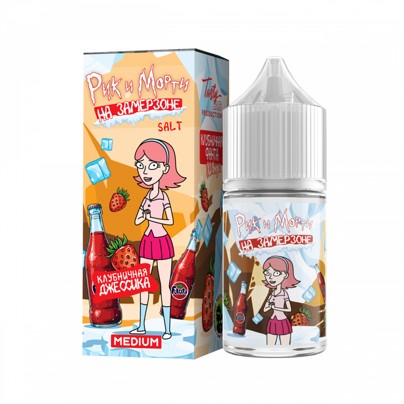 Фото и внешний вид — RICK and MORTY На Замерзоне SALT 30ml - Клубничная Фанта N