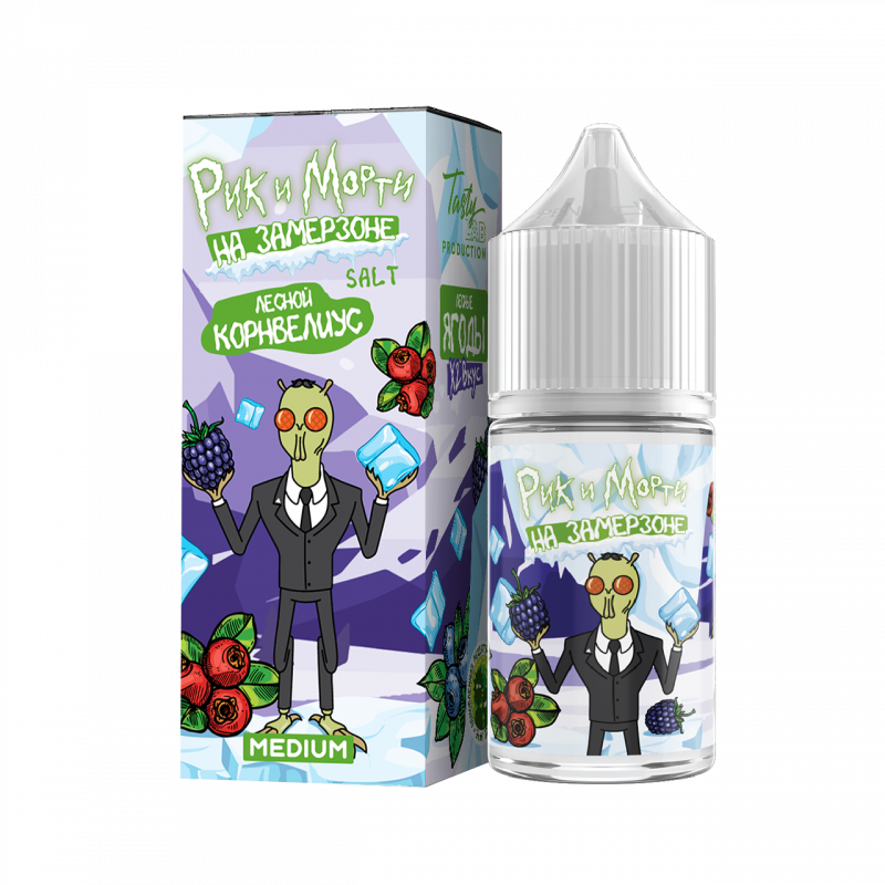 Фото и внешний вид — RICK and MORTY На Замерзоне SALT 30ml - Лесные Ягоды N