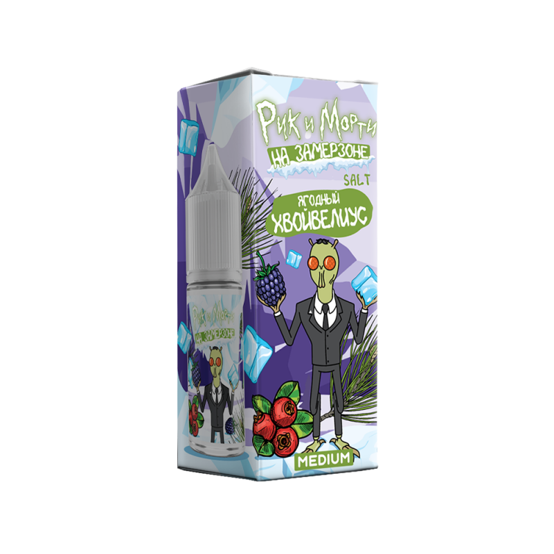 Фото и внешний вид — RICK and MORTY На Замерзоне SALT 30ml - Хвоя Лесные Ягоды N
