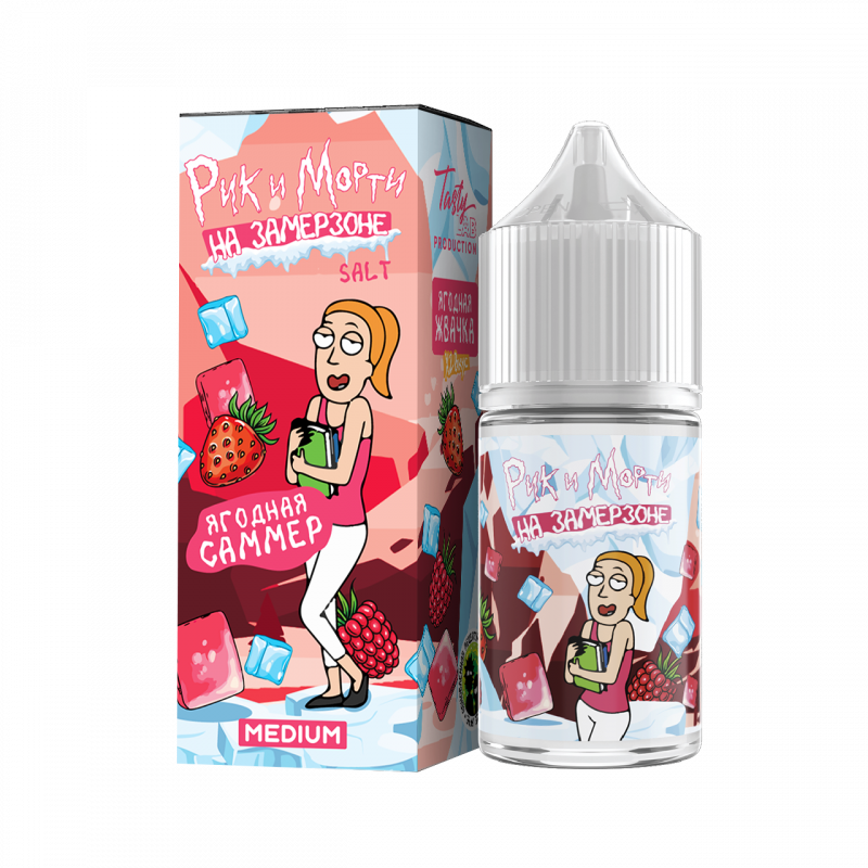 Фото и внешний вид — RICK and MORTY На Замерзоне SALT 30ml - Ягодная Жвачка N