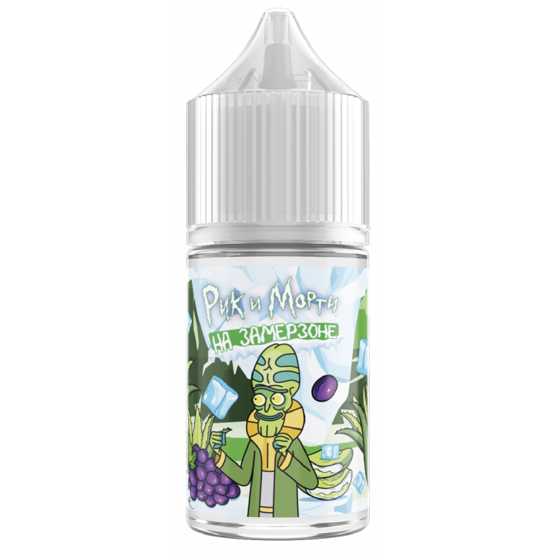 Фото и внешний вид — RICK and MORTY На Замерзоне SALT 30ml - Алое Виноград S