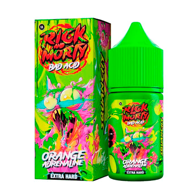 Фото и внешний вид — RICK and MORTY Bad Acid SALT 30ml - Апельсиновый Адреналин S