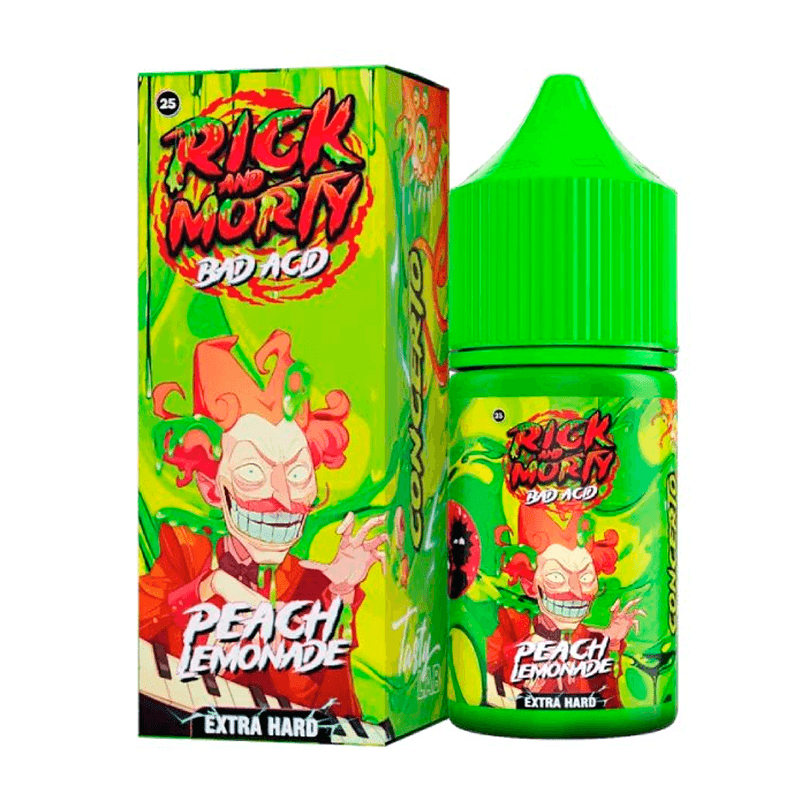 Фото и внешний вид — RICK and MORTY Bad Acid SALT 30ml - Персиковый Лимонад S