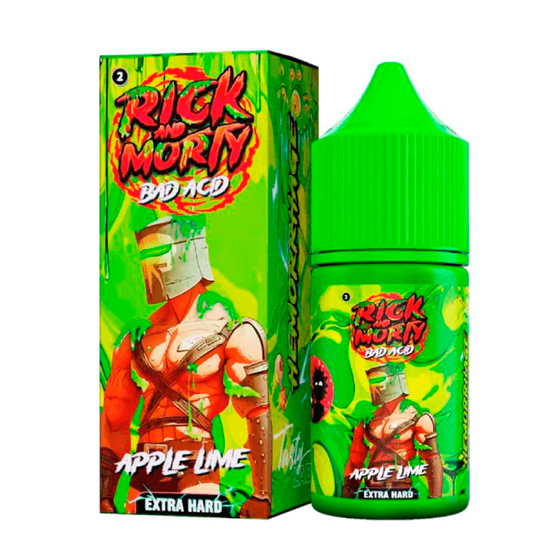 Фото и внешний вид — RICK and MORTY Bad Acid SALT 30ml - Яблоко Лайм S