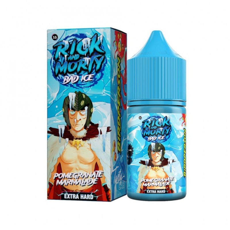 Фото и внешний вид — RICK AND MORTY BAD ICE SALT 30ml - Гранатовый Мармелад S