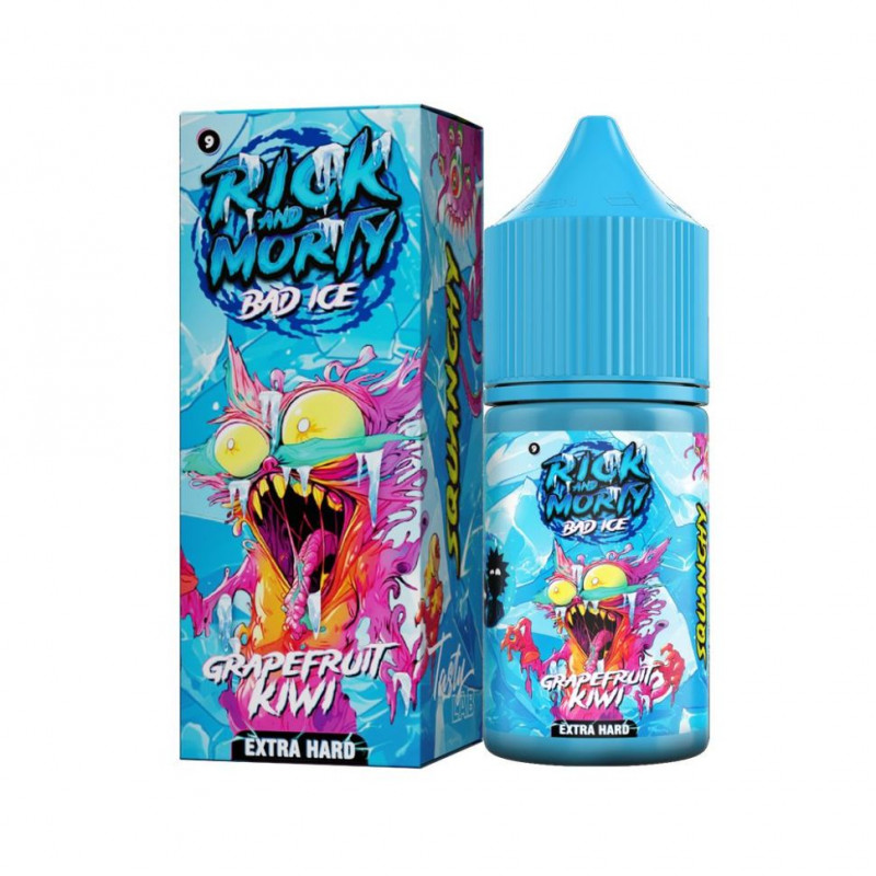 Фото и внешний вид — RICK AND MORTY BAD ICE SALT 30ml - Грейпфрут Киви S