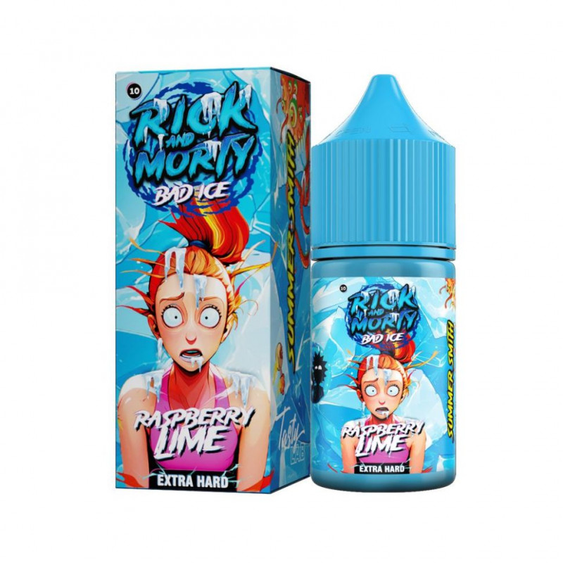 Фото и внешний вид — RICK AND MORTY BAD ICE SALT 30ml - Малина Лайм S
