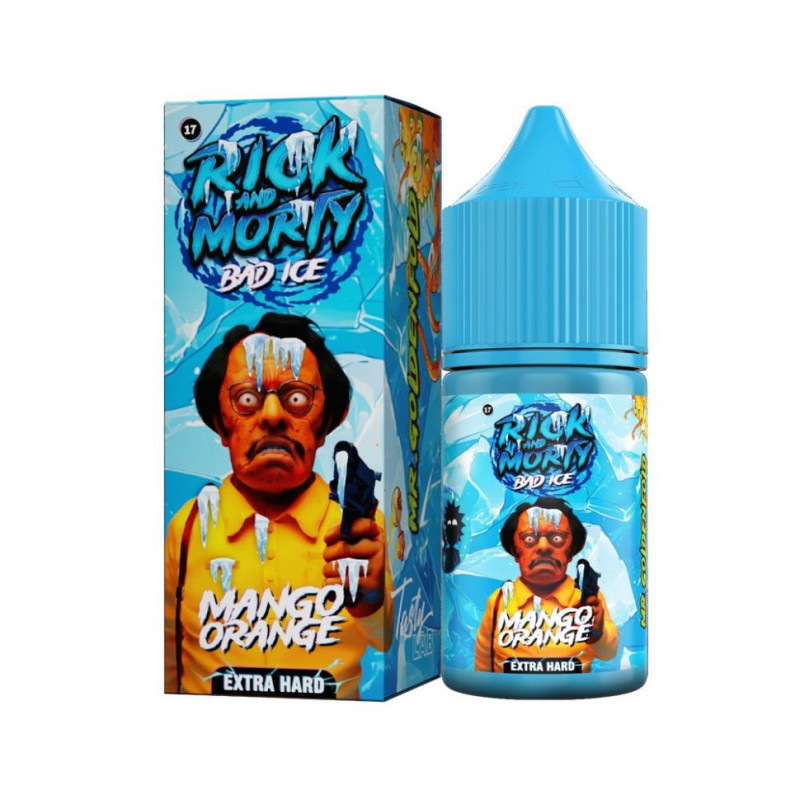 Фото и внешний вид — RICK AND MORTY BAD ICE SALT 30ml - Манго Апельсин S