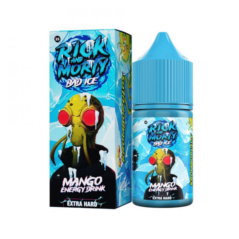 Фото и внешний вид — RICK AND MORTY BAD ICE SALT 30ml - Манговый Энергетик S