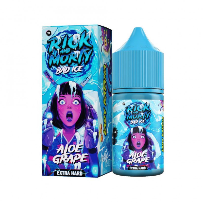 Фото и внешний вид — RICK AND MORTY BAD ICE SALT 30ml - Виноград Алое S