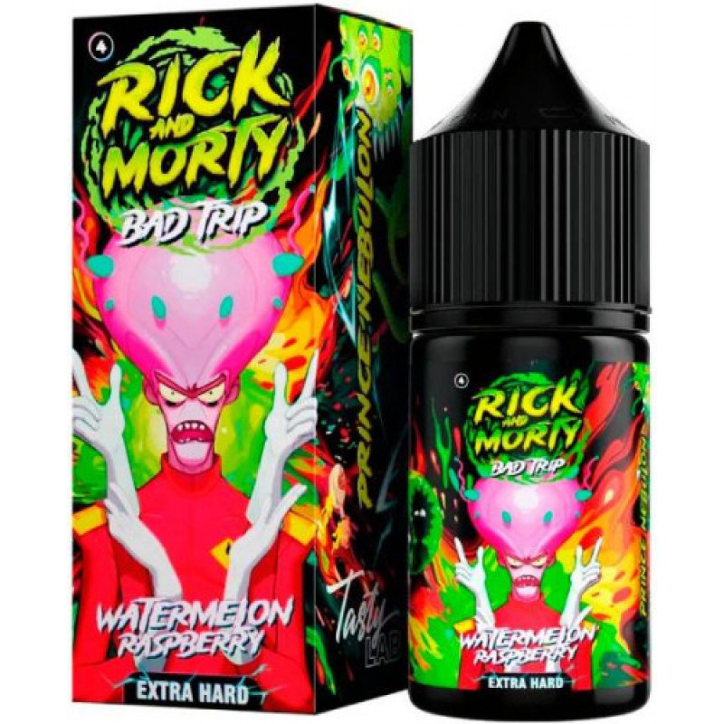 Фото и внешний вид — RICK AND MORTY BAD TRIP SALT 30ml - АРБУЗ МАЛИНА S