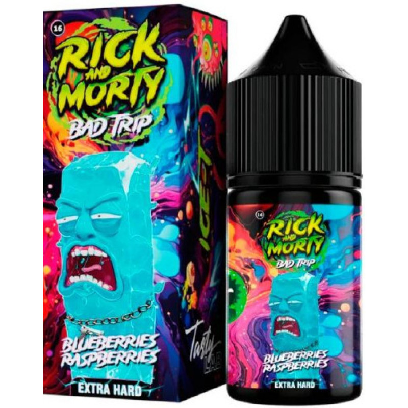 Фото и внешний вид — RICK AND MORTY BAD TRIP SALT 30ml - ЧЕРНИКА МАЛИНА S