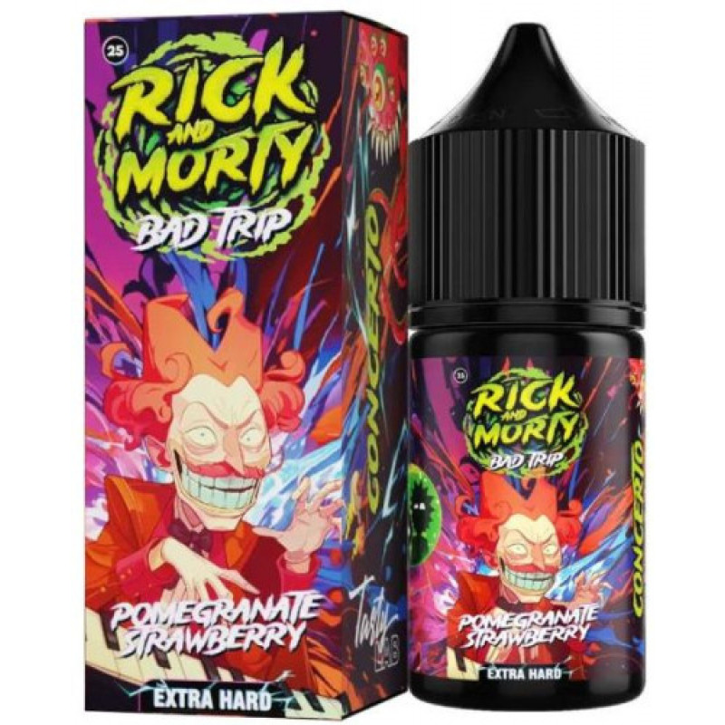 Фото и внешний вид — RICK AND MORTY BAD TRIP SALT 30ml - ГРАНАТ КЛУБНИКА S