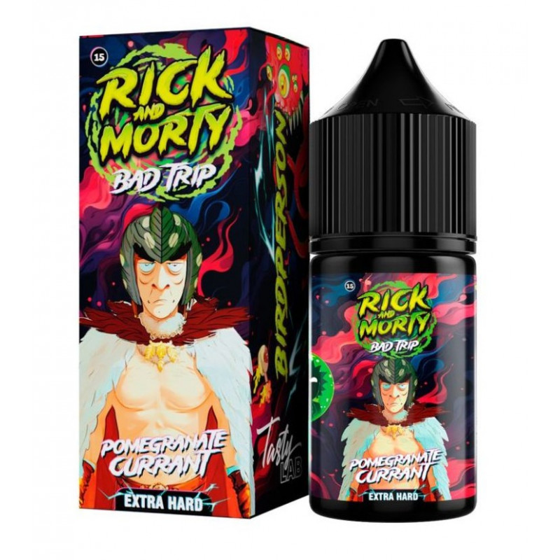 Фото и внешний вид — RICK AND MORTY BAD TRIP SALT 30ml - ГРАНАТ СМОРОДИНА S