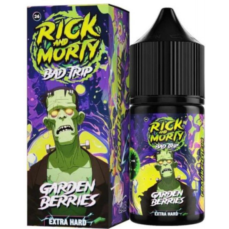 Фото и внешний вид — RICK AND MORTY BAD TRIP SALT 30ml - САДОВЫЕ ЯГОДЫ S