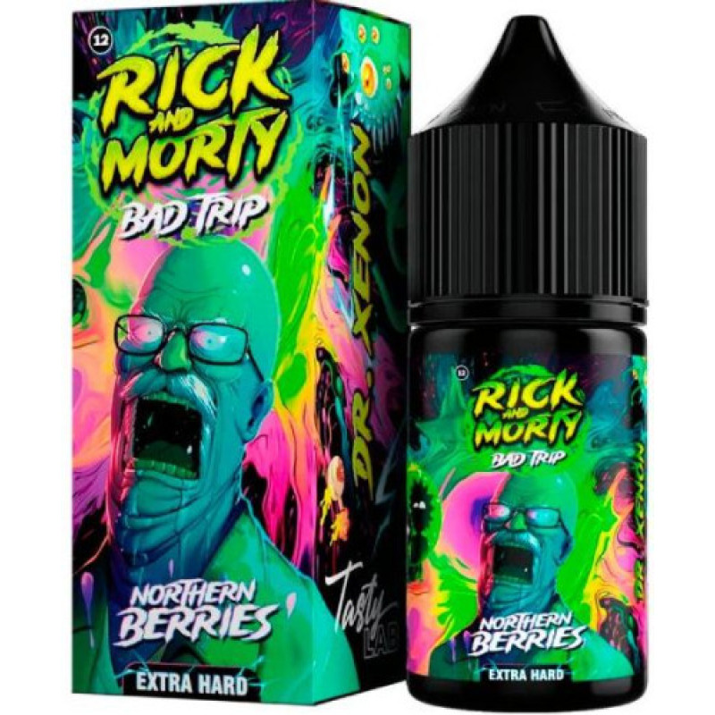 Фото и внешний вид — RICK AND MORTY BAD TRIP SALT 30ml - СЕВЕРНЫЕ ЯГОДЫ S