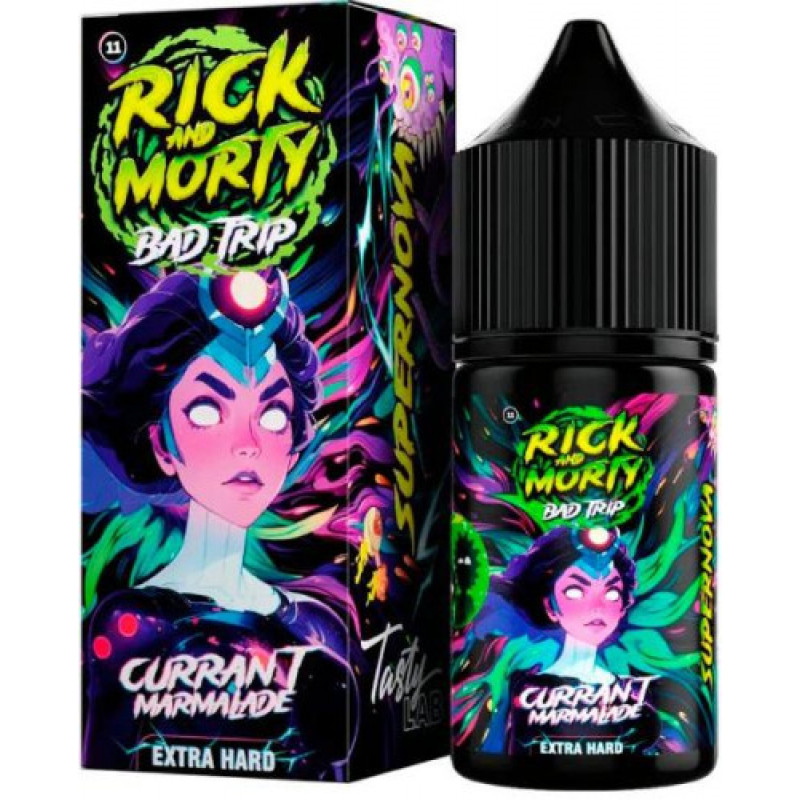 Фото и внешний вид — RICK AND MORTY BAD TRIP SALT 30ml - СМОРОДИНА МАРМЕЛАД S