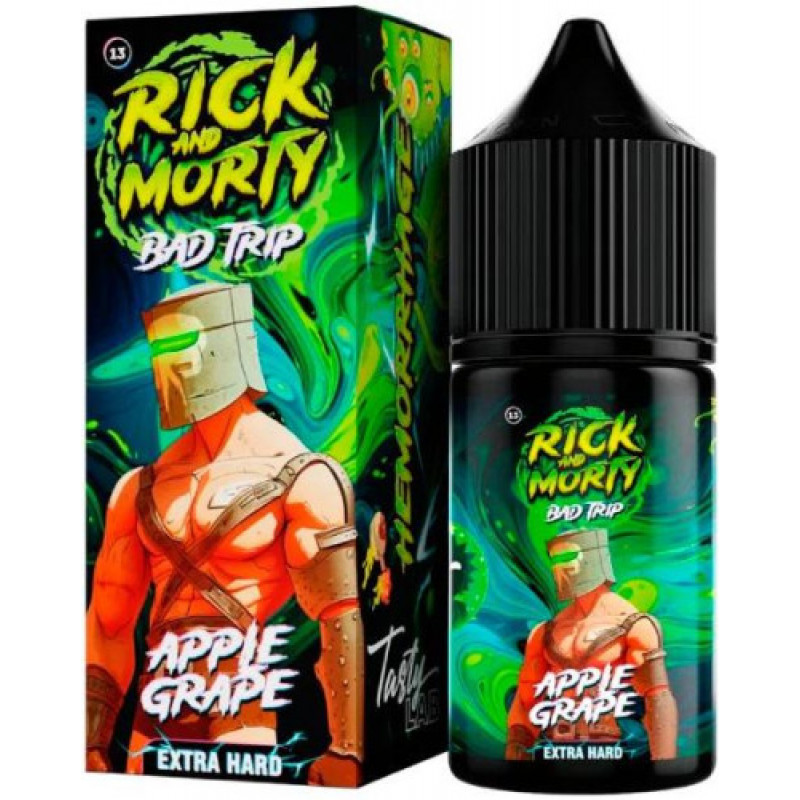 Фото и внешний вид — RICK AND MORTY BAD TRIP SALT 30ml - ЯБЛОКО ВИНОГРАД S