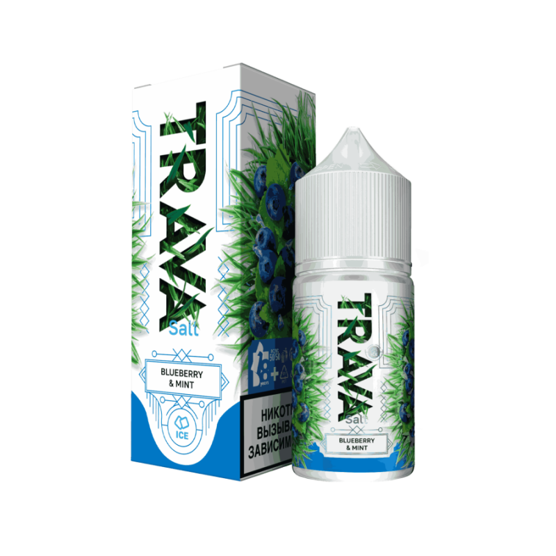 Фото и внешний вид — TRAVA 30ml - Blueberry Mint S
