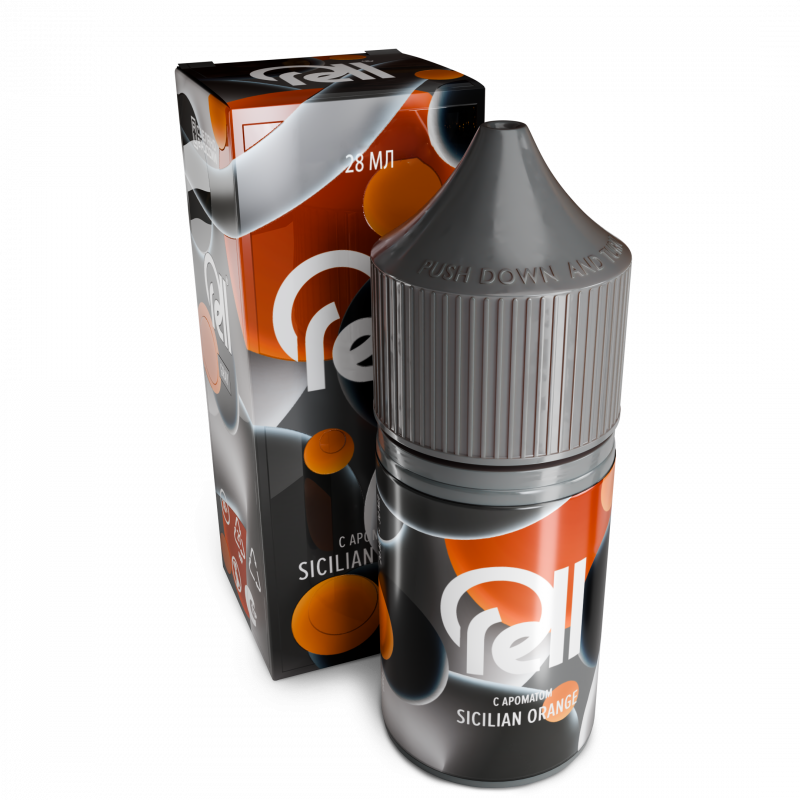 Фото и внешний вид — RELL Gray 28ml 0mg - Sicilian Orange
