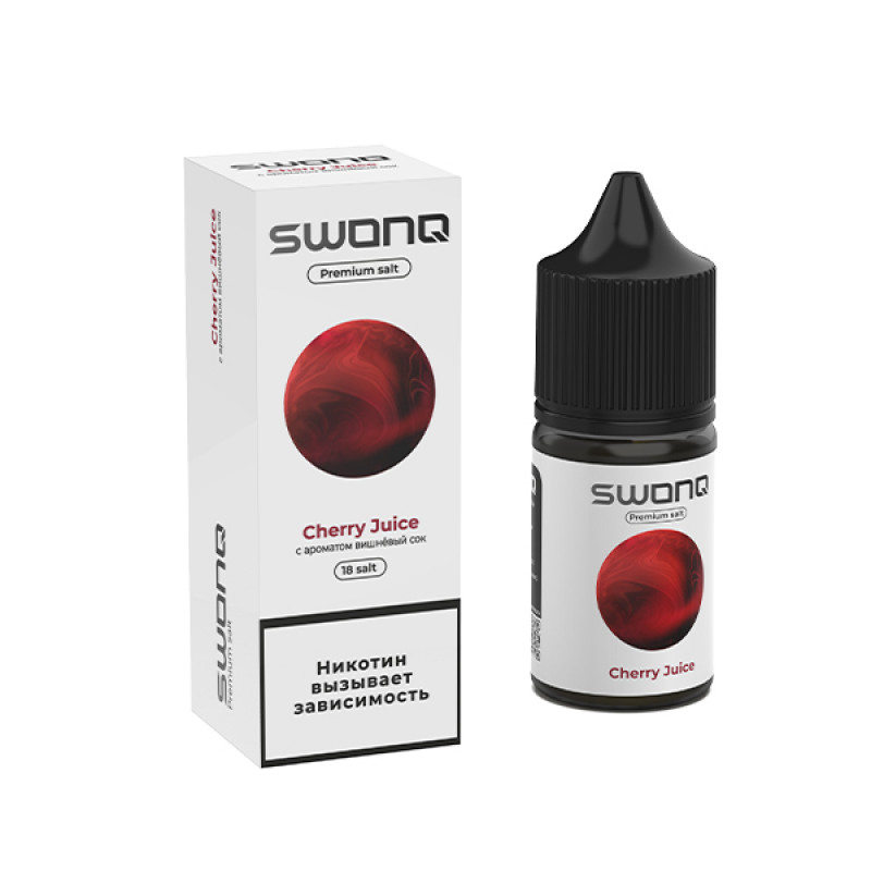 Фото и внешний вид — SWONQ Swog SALT 30ml - Cherry Juice (Вишневый сок) N