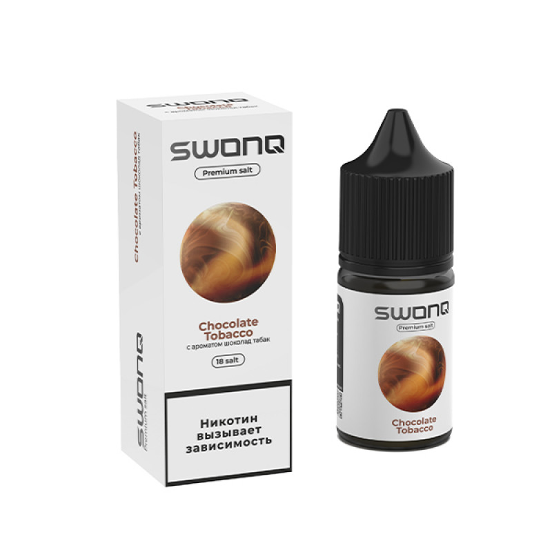Фото и внешний вид — SWONQ Swog SALT 30ml - Chocolate Tobacco (Шоколадный табак) N