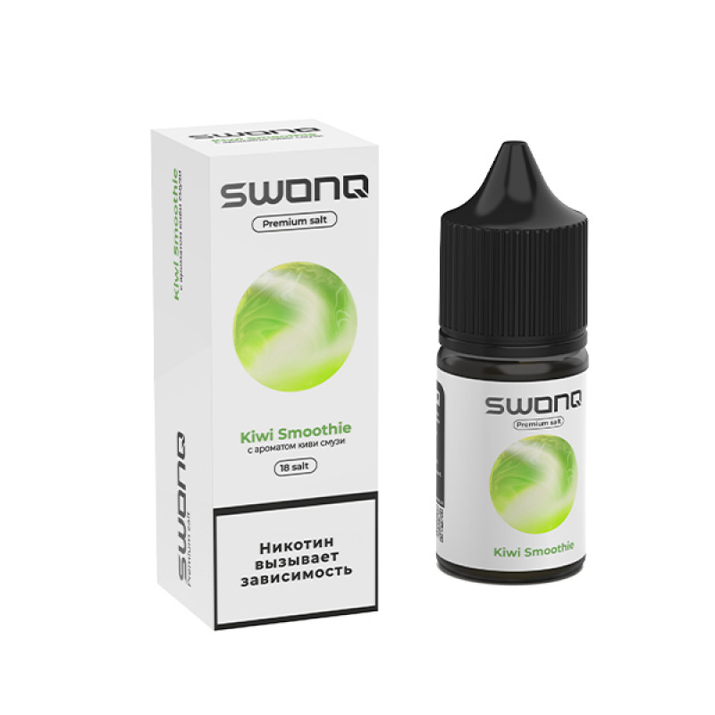 Фото и внешний вид — SWONQ Swog SALT 30ml - Kiwi Smoothie (Киви Смузи) N