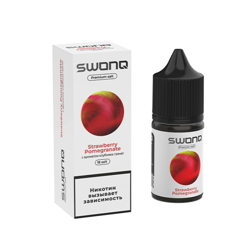 Фото и внешний вид — SWONQ Swog SALT 30ml - Strawberry Pomegranate (Клубника Гранат) N