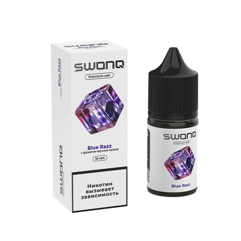 Фото и внешний вид — SWONQ Ice SALT 30ml - Blue Razz N