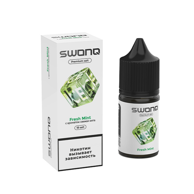 Фото и внешний вид — SWONQ Ice SALT 30ml - Fresh Mint N