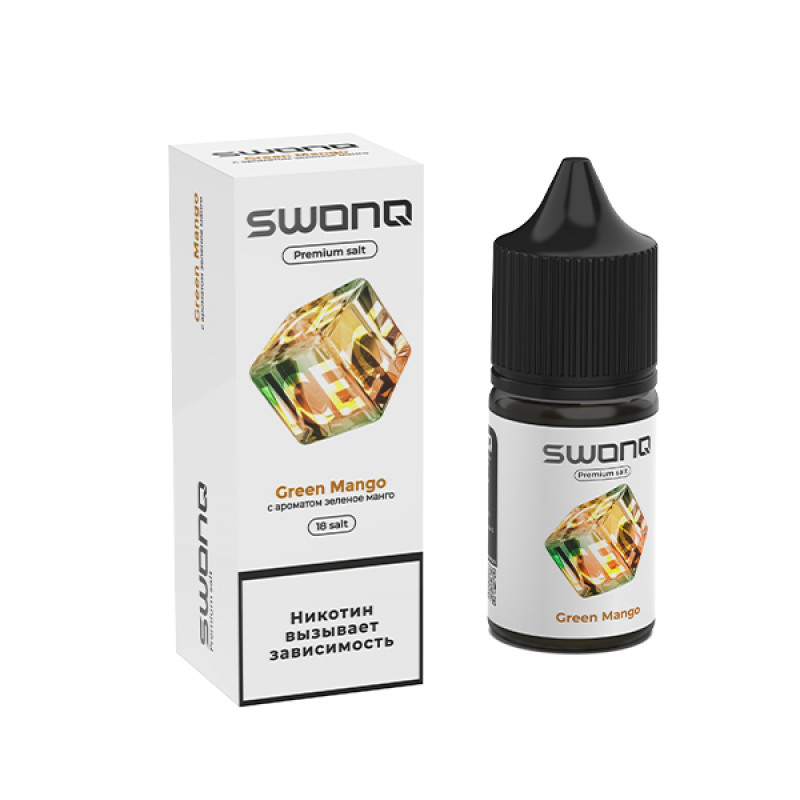 Фото и внешний вид — SWONQ Ice SALT 30ml - Green Mango N
