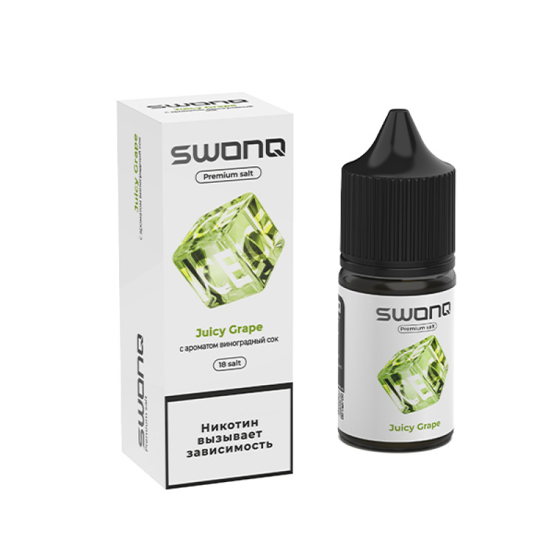 Фото и внешний вид — SWONQ Ice SALT 30ml - Juicy Grape N