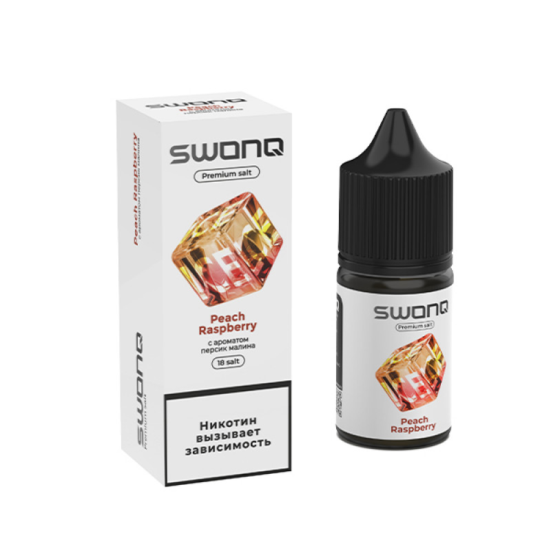 Фото и внешний вид — SWONQ Ice SALT 30ml - Peach Raspberry N