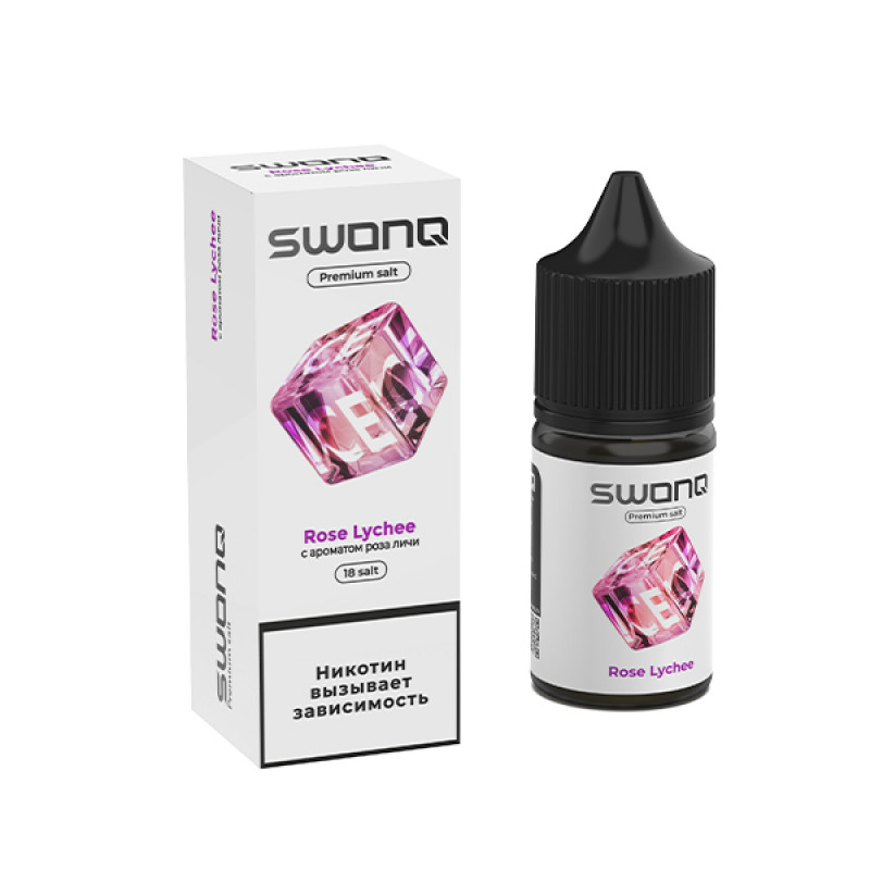 Фото и внешний вид — SWONQ Ice SALT 30ml - Rose Lychee N