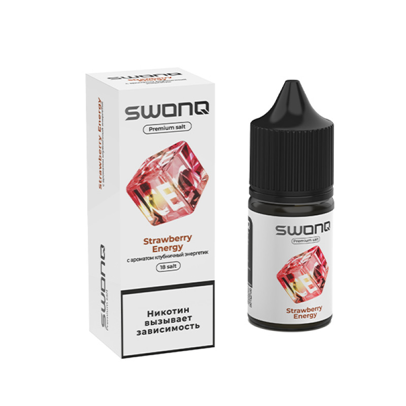 Фото и внешний вид — SWONQ Ice SALT 30ml - Strawberry Energy N