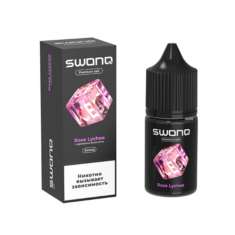 Фото и внешний вид — SWONQ Ice SALT 30ml - Rose Lychee S