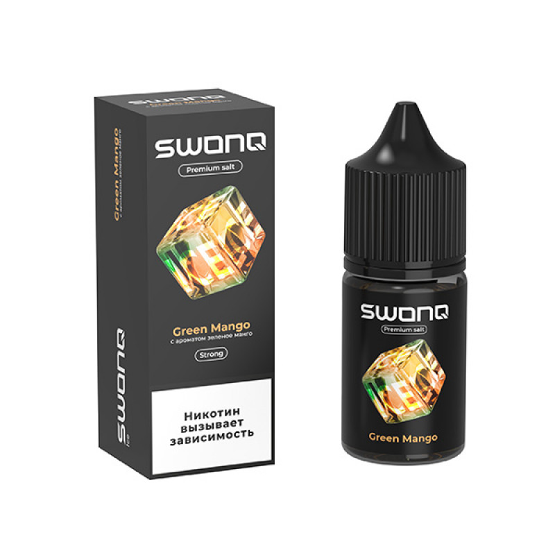Фото и внешний вид — SWONQ Ice SALT 30ml - Green Mango S