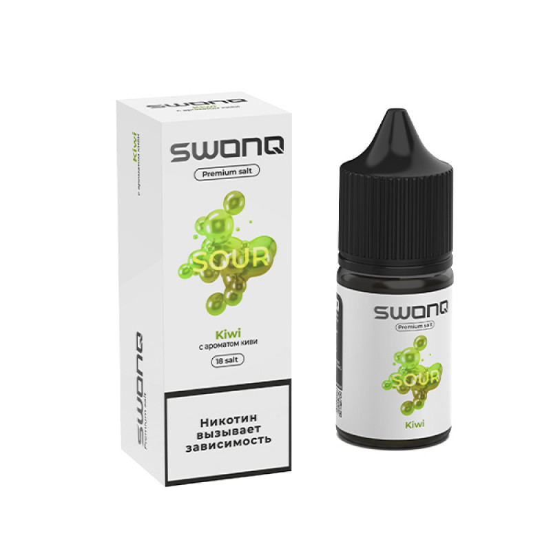 Фото и внешний вид — SWONQ Sour SALT 30ml - Kiwi (Киви) N