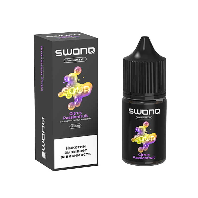 Фото и внешний вид — SWONQ Sour SALT 30ml - Citrus Passionfruit (Цитрус Маракуйя) S