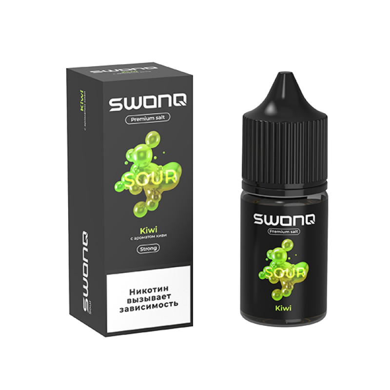 Фото и внешний вид — SWONQ Sour SALT 30ml - Kiwi (Киви) S